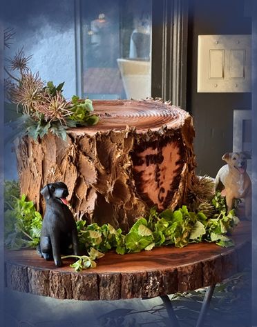 Groom Cake tree dogs